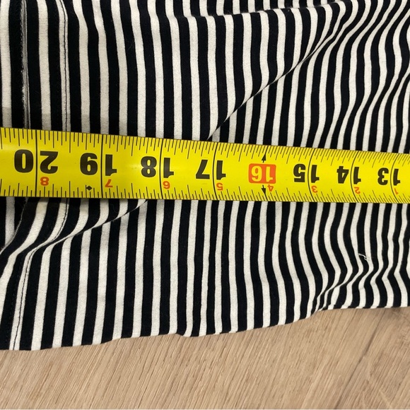 Theory Navy and White Striped Open polo Tank Top - Picture 7 of 7